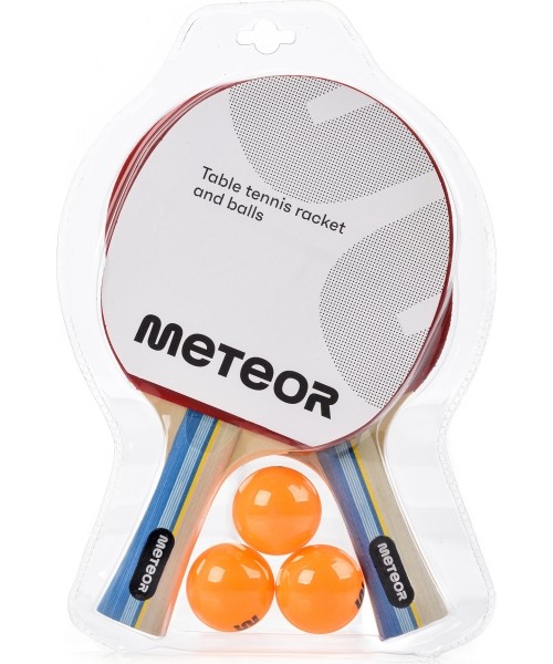 Table Tennis Rackets Meteor: Set of 2 table tennis rackets