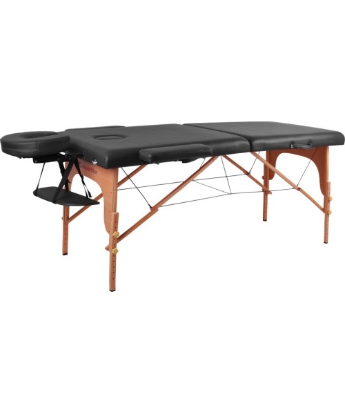 Mobilūs masažo stalai inSPORTline: Mobilus medinis masažo stalas 2 dalių inSPORTline Taisage