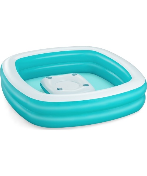 Children's Pools Bestway: Baseinas 218x218x48cm + BESTWAY plaukiojantis stalas