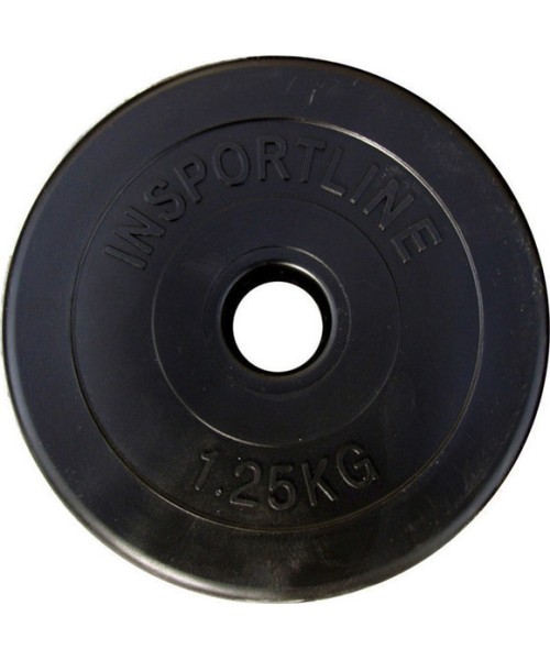 30 mm - Svoriai su cementiniu užpildu inSPORTline: Svoris grifui su cementiniu užpildu 30mm inSPORTline 1,25kg