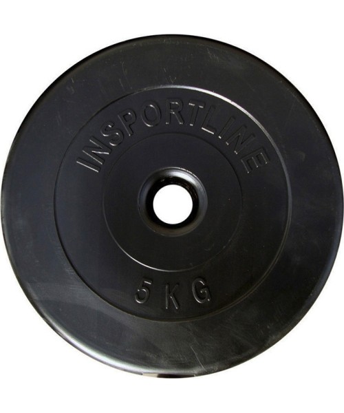 30 mm - Svoriai su cementiniu užpildu inSPORTline: Svoris grifui su cementiniu užpildu 30mm inSPORTline 5kg