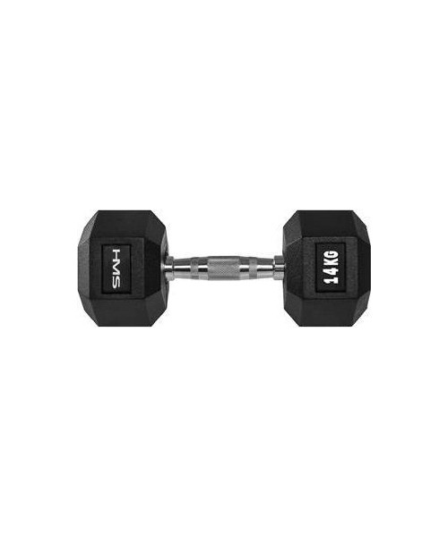 Rubber Dumbbells HMS: HEX PRO HANTELIAI HMS