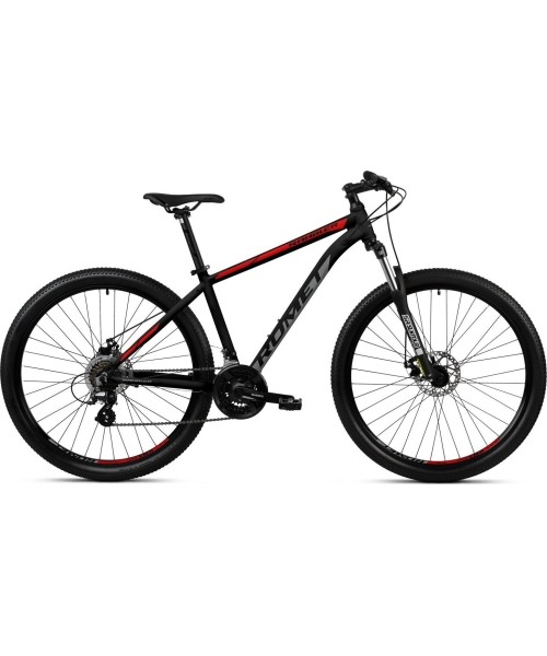 City Bikes Romet: Dviratis Romet Rambler R9.1 2024 black-red-grey