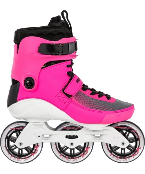 Fiksuoto dydžio riedučiai Powerslide: Powerslide SWELL Electric Pink 100 riedučiai