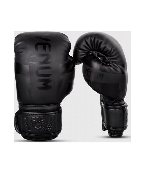 Bokso pirštinės Venum: Venum Elite Boxing Gloves Kids - Exclusive - Matte/Black