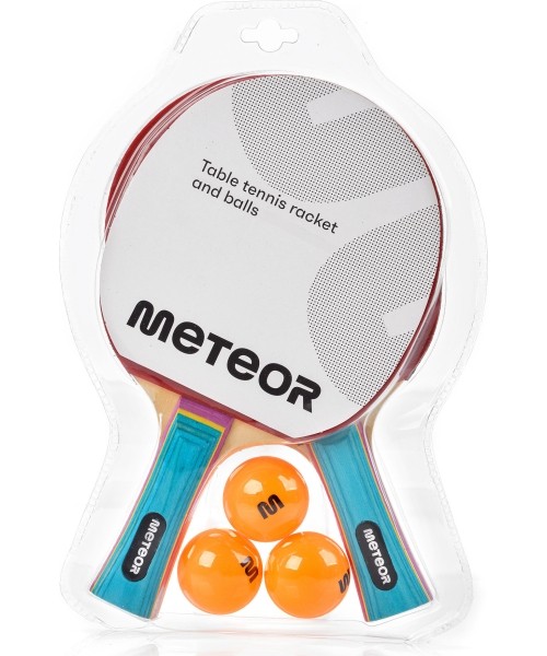 Stalo teniso raketės Meteor: Set of 2 table tennis rackets