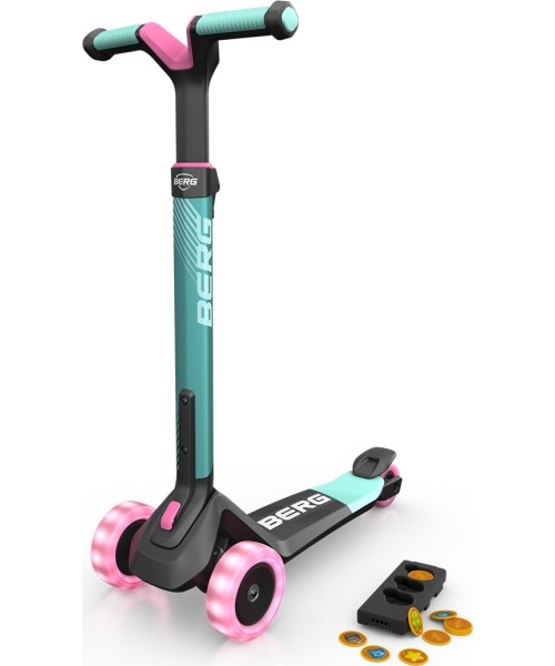 Children's Scooters BERG: BERG Nexo Foldable Lights Magnet-deck Mint