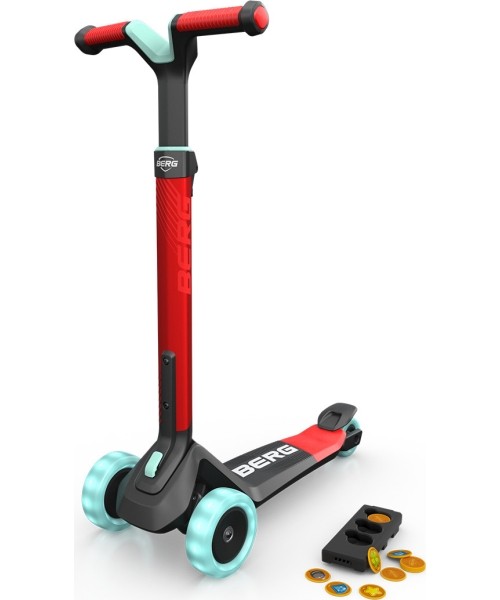 Children's Scooters BERG: BERG Nexo Foldable Lights Magnet-deck Red