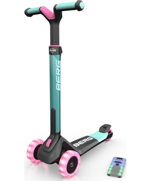 Children's Scooters BERG: BERG Nexo Foldable Lights LED-deck Mint