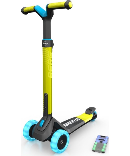 Children's Scooters BERG: BERG Nexo Foldable Lights LED-deck Lime