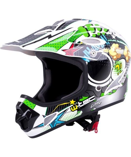 Dviračių ir riedučių apsaugos W-TEC: Downhill moto šalmas W-TEC FS-605