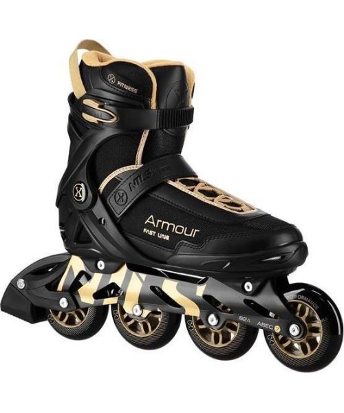 Fixed size rollers Nils Extreme: NA22151 INLINE RIEDLENTĖS ARMOUR BLACK 38 DYDIS NILS EXTREME