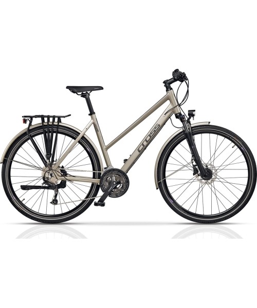 City Bikes : CROSS LEGEND TREK 28" 27G dydis 19" (44cm) (šampaninė)