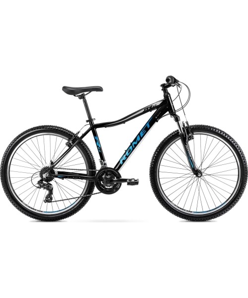 Dviračiai jaunimui ir suaugusiems Romet: Dviratis Romet Rambler R6.0 JR 2024 black-blue-silver