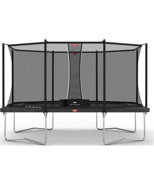 On-ground trampolines BERG: BERG Ultim Favorit Regular 410 Grey + Safety Net Comfort