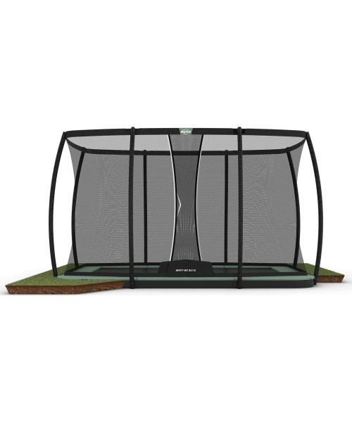 In-ground trampolines BERG: BERG Ultim Champion ECO FlatGround 410 + Safety Net DLX XL