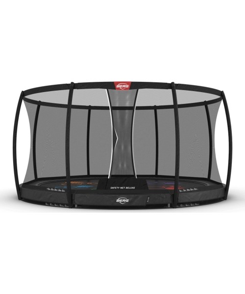 On-ground trampolines BERG: BERG Elite InGround 430 Grey Levels + Safety Net Deluxe