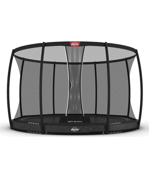 On-ground trampolines BERG: BERG Elite InGround 430 Grey + Safety Net DLX XL