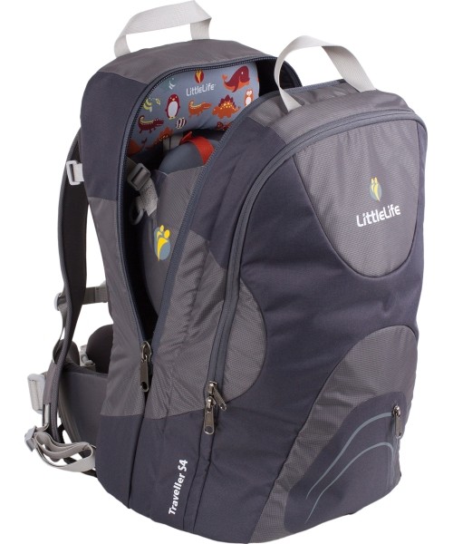 Kelioniniai krepšiai LittleLife: Kuprinė LittleLife Child Carrier Traveller S4, pilka