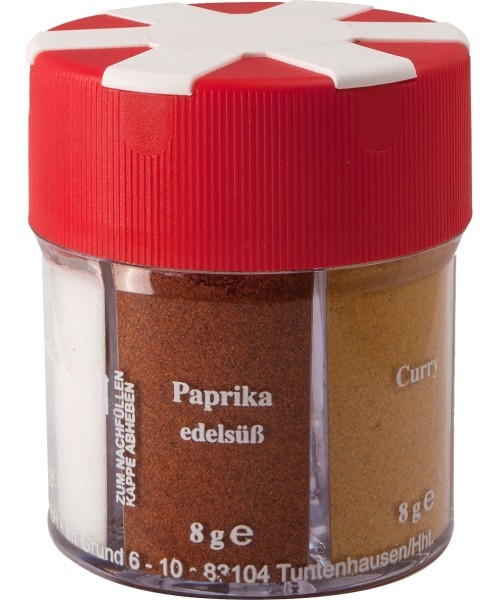 Viryklės ir jų priedai BasicNature: „Trek 'n Eat Spice Shaker“ 6 prieskoniai 70 g