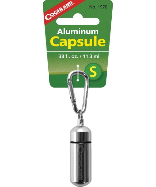 Camping Accessories Coghlans: CL Aluminum Capsule with biner