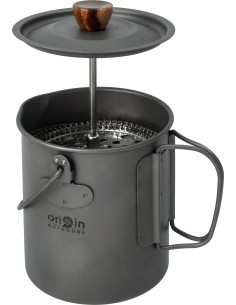 Dishes Origin Outdoors: "Origin Outdoors" prancūziškas presas 3 in 1 "Titanium