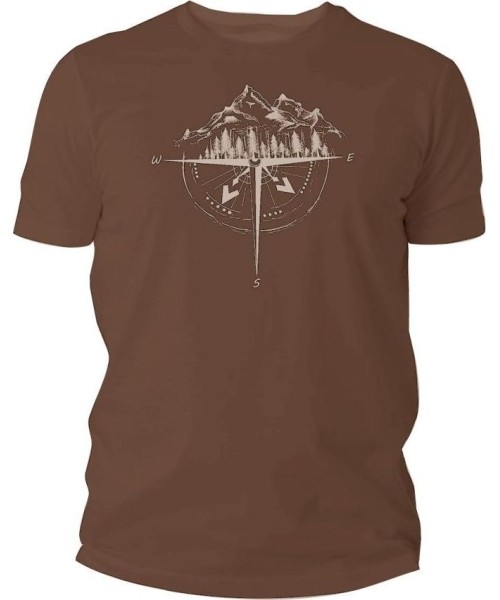 Sleeping Bags : TigerWood men's t-shirt Wind Rose brown