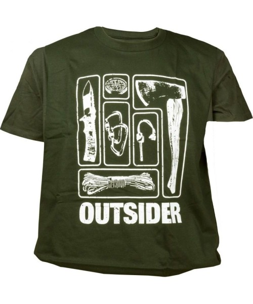 Sleeping Bags : TigerWood Outsider men's t-shirt green