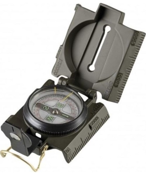 Survival Tools and Kits MIL-TEC: US OD METAL COMPASS WITH LED LIGHT