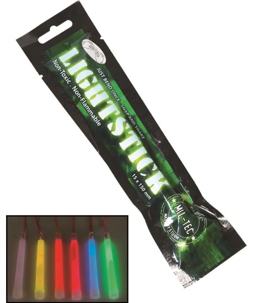 Gertuvės ir puodeliai MIL-TEC: RED 12 H LIGHT STICK 1,5 X 15 CM