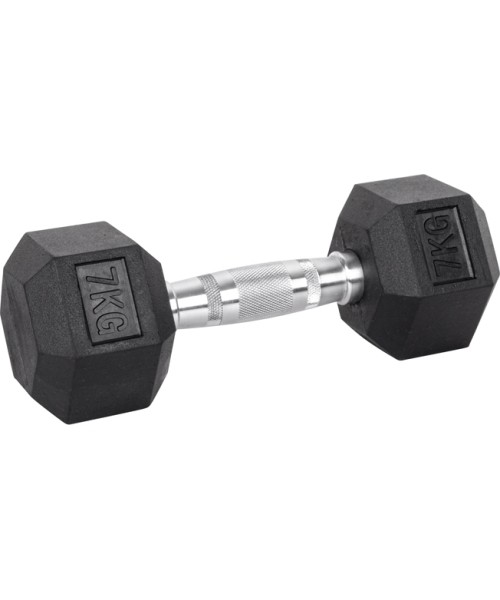 Hexagon Dumbbells inSPORTline: Šešiakampis hantelis inSPORTline HEX 7kg