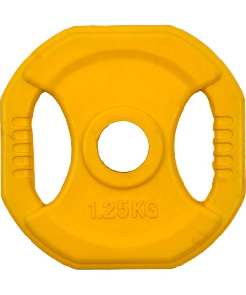 30 mm - Plieniniai svoriai padengti guma inSPORTline: Guma padengtas svoris 30mm inSPORTline Pump 1,25kg