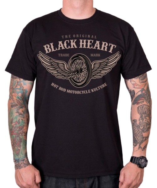 Men's T-Shirts Black Heart: T-Shirt BLACK HEART Wings