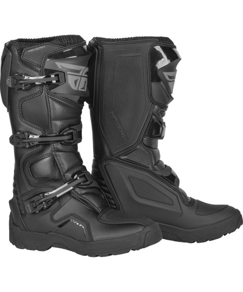 Dvigubi sportiniai batai Fly Racing: Motocross Boots Fly Racing New Maverik Enduro Black