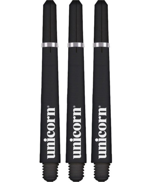 Velenai Unicorn: Dart Shafts Unicorn Gripper 4 Black Medium – 3-Pack