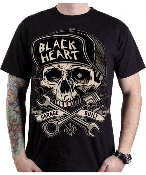 Men's T-Shirts Black Heart: T-Shirt BLACK HEART Garage Built