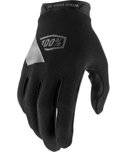 Men's Cycling Gloves 100%: Cycling/Motocross Gloves 100% Ridecamp Black