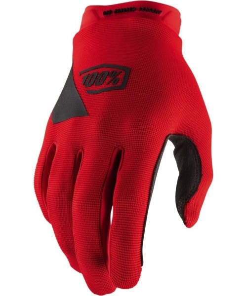 Men's Cycling Gloves 100%: Cycling/Motocross Gloves 100% Ridecamp Red