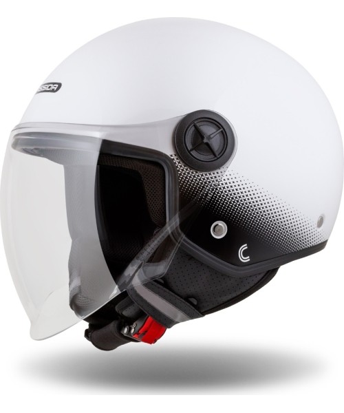 Motorolerių šalmai Cassida: Motorcycle Helmet Cassida Handy White/Black