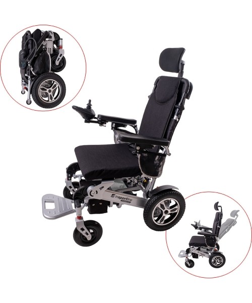 Elektriniai judėjimo motoroleriai inSPORTline: Electric Wheelchair inSPORTline Hawkie Evo w/ Adjustable Backrest 700 W