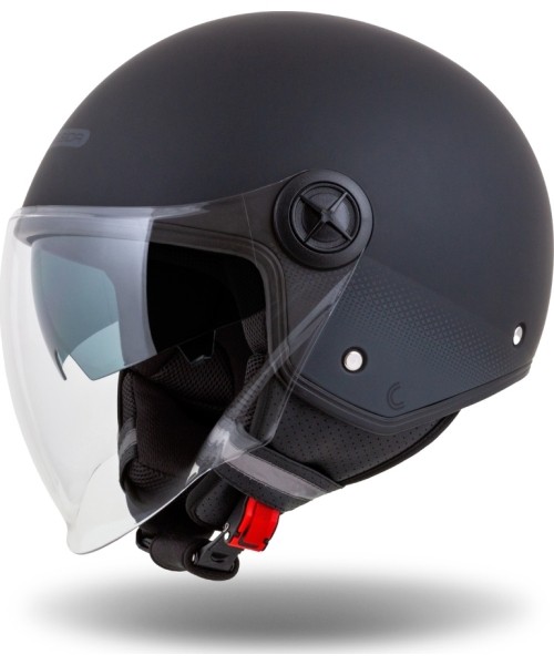 Motorolerių šalmai Cassida: Motorcycle Helmet Cassida Handy Plus Matte Black/Gray