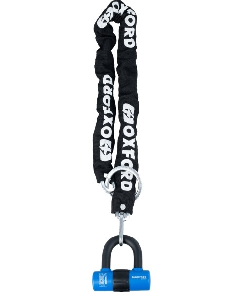 Motociklų spynos Oxford: Chain Lock Oxford Chain8 w/ Mini Shackle 100 cm