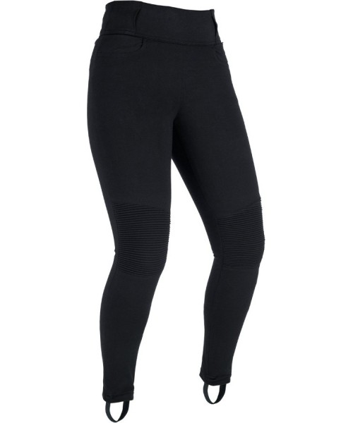 Moteriškos tekstilinės motociklininkų kelnės Oxford: Women’s Motorcycle Leggings Oxford Super Moto Black