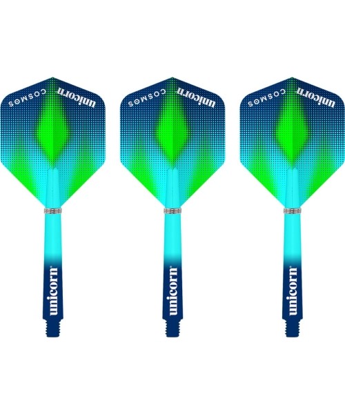 Shafts Unicorn: Dart Shafts & Flights Unicorn Gripper 3 Cosmos Combo