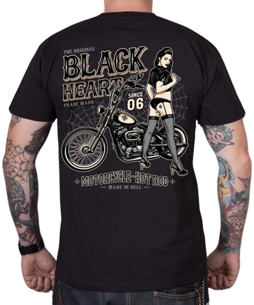 Men's T-Shirts Black Heart: BLACK HEART marškinėliai "Chopper Pussy