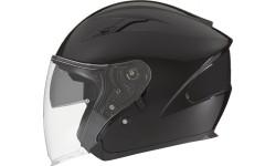 Open Face Helmets Nox: Motorcycle Helmet NOX N128 Black 2022