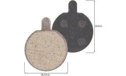 E-Scooter Accessories W-TEC: Brake Pads for E-Scooters W-TEC Fortor/Voltero/Zitter/Saturian (Pair)
