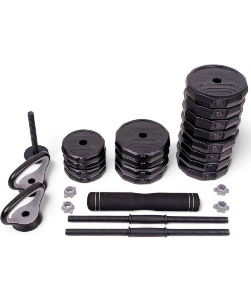 Dumbbell Sets inSPORTline: Cementinių hantelių rinkinys inSPORTline ON-X 6-in-1 40 kg