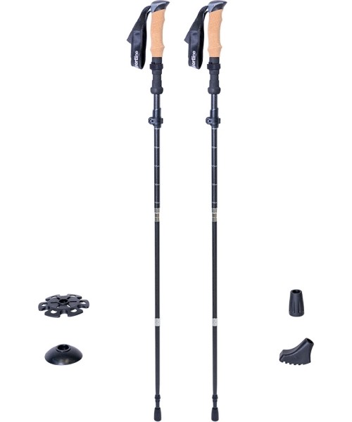 Šiaurietiško ėjimo lazdos inSPORTline: 5-Piece Carbon Trekking Poles inSPORTline Caretera