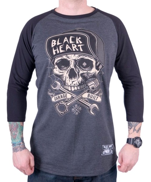 Men's T-Shirts Black Heart: Marškinėliai ilgomis rankovėmis BLACK HEART Garage Built